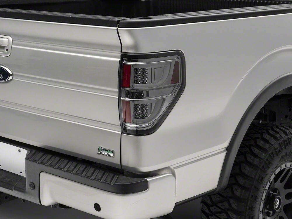 Raxiom G2 LED Tail Lights; Chrome Housing; Smoked Lens (09-14 F-150 Styleside)