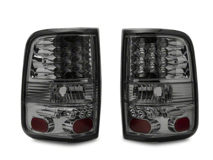Raxiom LED Tail Lights; Chrome Housing; Smoked Lens (04-08 F-150 Styleside)