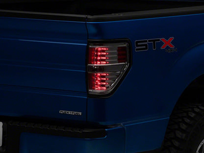 Raxiom LED Tail Lights; Black Housing; Smoked Lens (09-14 F-150 Styleside)