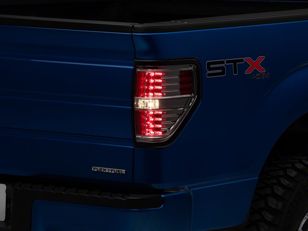 Raxiom LED Tail Lights; Black Housing; Smoked Lens (09-14 F-150 Styleside)