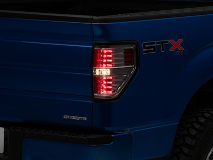 Raxiom LED Tail Lights; Black Housing; Smoked Lens (09-14 F-150 Styleside)