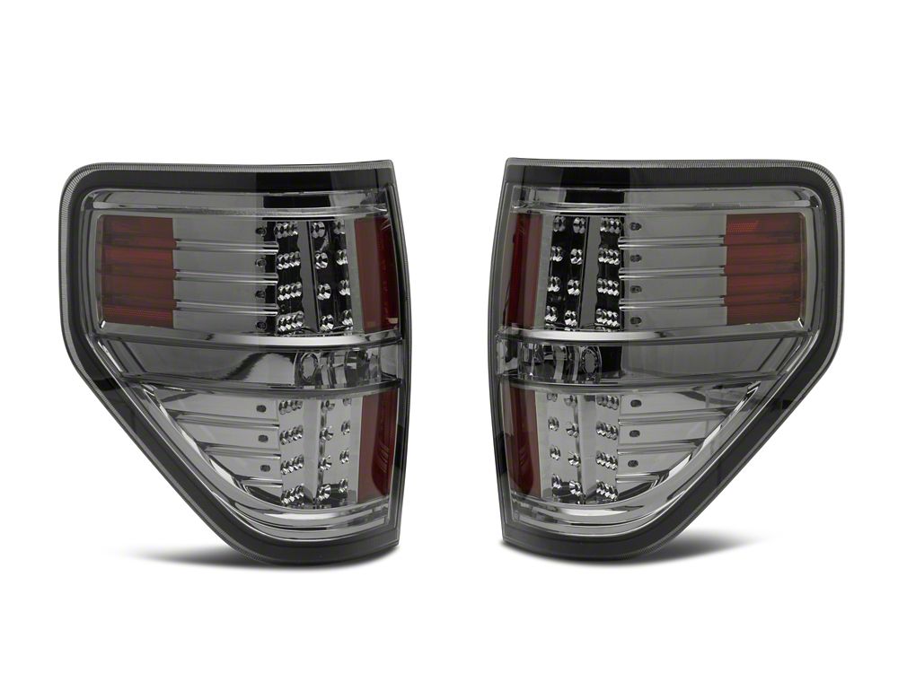 Raxiom LED Tail Lights; Black Housing; Smoked Lens (09-14 F-150 Styleside)