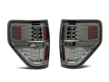 Raxiom LED Tail Lights; Black Housing; Smoked Lens (09-14 F-150 Styleside)
