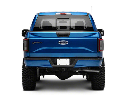 Raxiom LED Tail Lights; Black Housing; Smoked Lens (15-17 F-150 w/ Factory Halogen Non-BLIS Tail Lights)