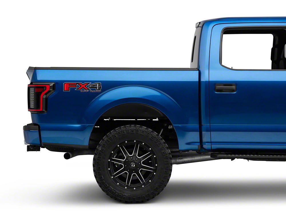 Raxiom LED Tail Lights; Black Housing; Smoked Lens (15-17 F-150 w/ Factory Halogen Non-BLIS Tail Lights)