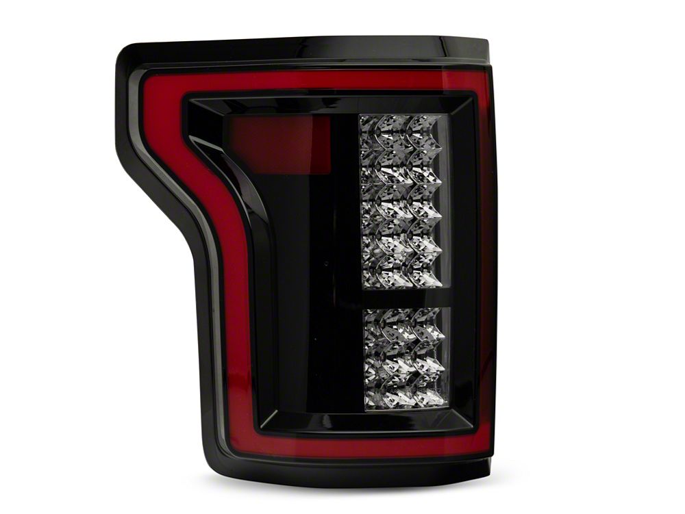 Raxiom LED Tail Lights; Black Housing; Smoked Lens (15-17 F-150 w/ Factory Halogen Non-BLIS Tail Lights)