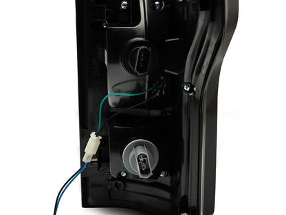 Raxiom LED Tail Lights; Black Housing; Smoked Lens (15-17 F-150 w/ Factory Halogen Non-BLIS Tail Lights)