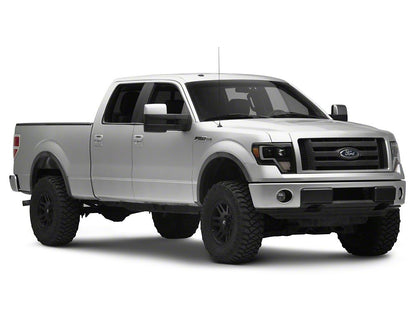 Raxiom G4 Projector Headlights; Black Housing; Clear Lens (09-14 F-150 w/ Factory Halogen Headlights)