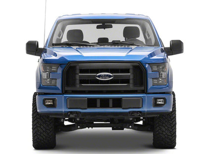 Raxiom LED Projector Headlights with Sequential Turn Signals; Black Housing; Clear Lens (15-17 F-150 w/ Factory Halogen Headlights)