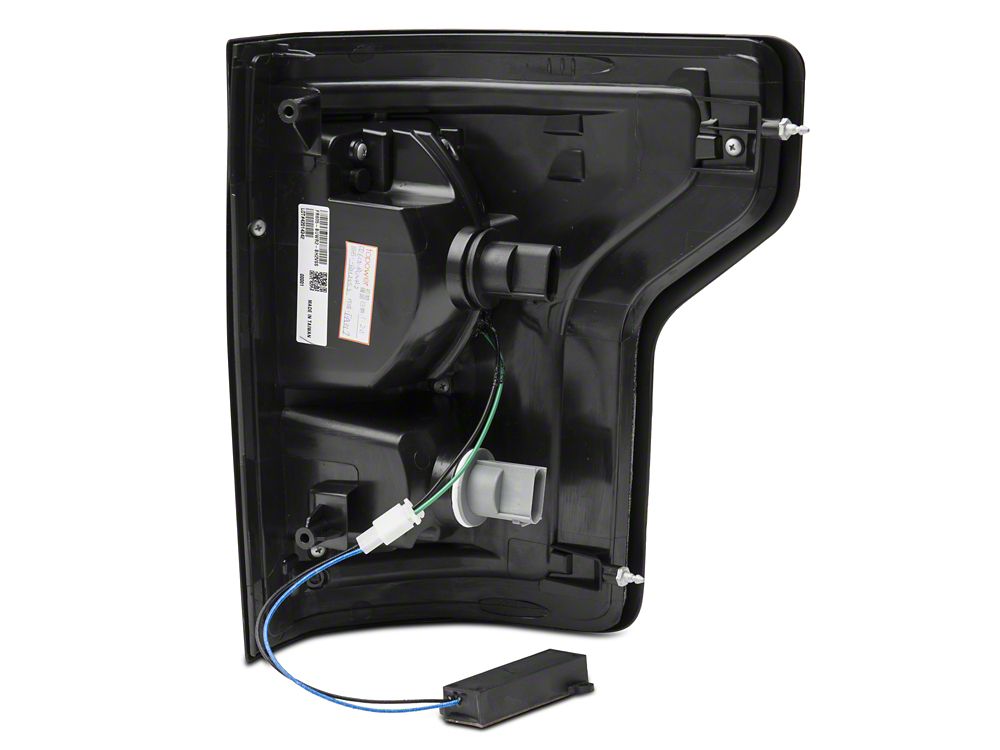 Raxiom LED Tail Lights with Sequential Turn Signals; Black Housing; Clear Lens (15-17 F-150 w/ Factory Halogen Non-BLIS Tail Lights)