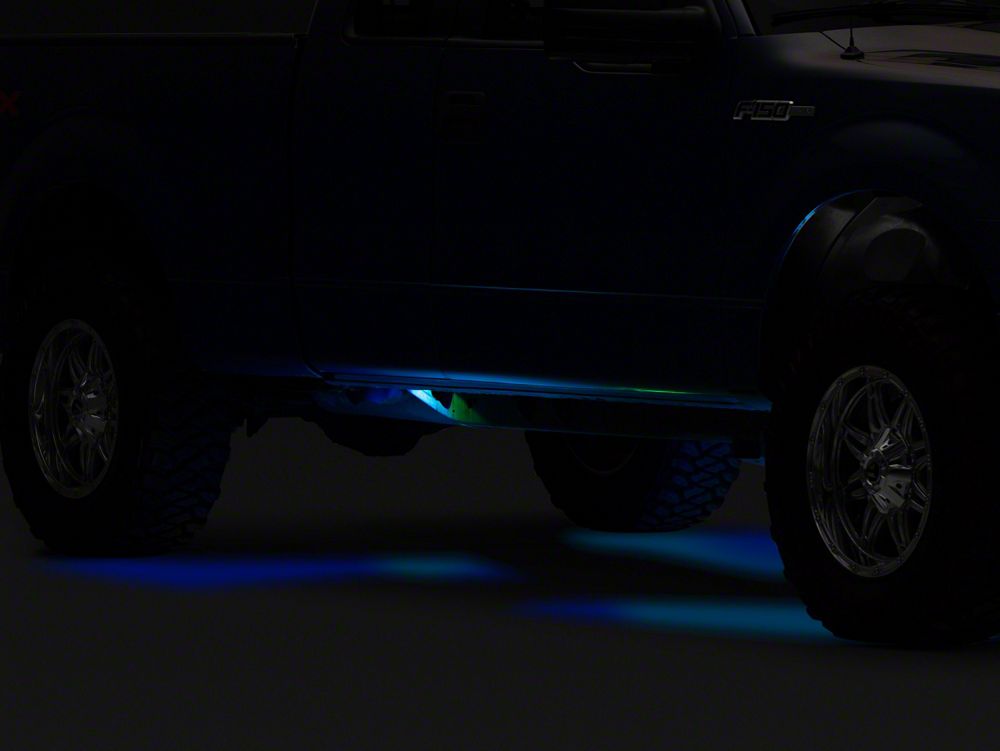 Raxiom Axial Series Multi-Color Underbody Rock Light Kit with Bluetooth Remote (Universal; Some Adaptation May Be Required)
