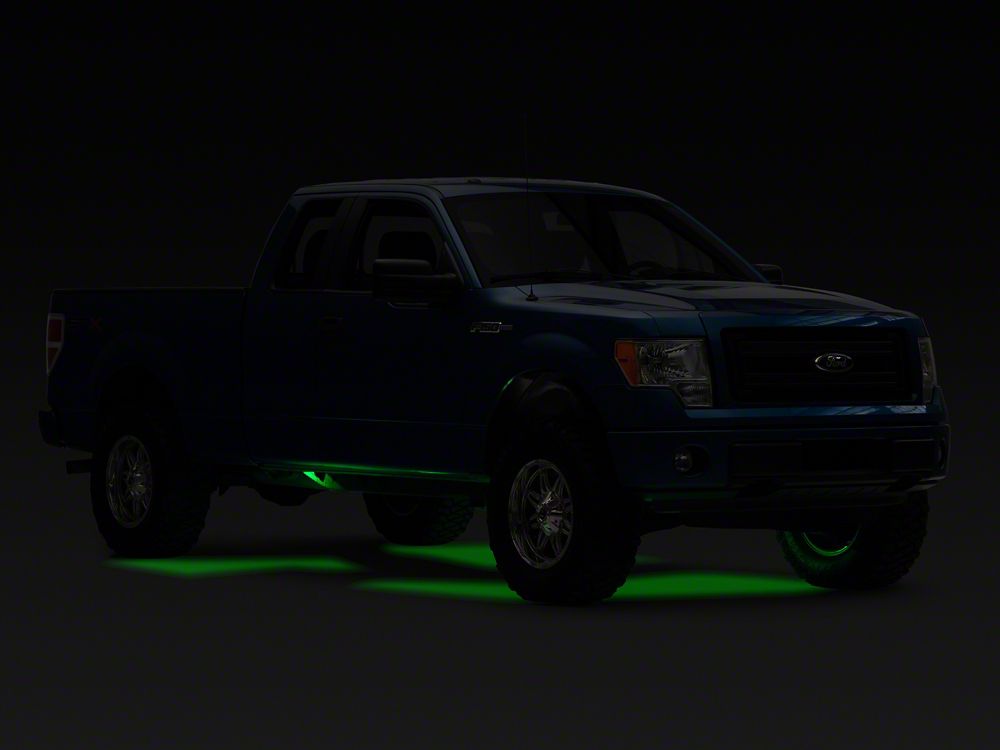 Raxiom Axial Series Multi-Color Underbody Rock Light Kit with Bluetooth Remote (Universal; Some Adaptation May Be Required)