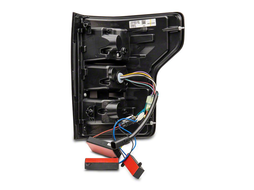 Raxiom Axial Series LED Tail Lights with Sequential Turn Signals; Black Housing; Clear Lens (18-20 F-150 w/ Factory Halogen Non-BLIS Tail Lights)