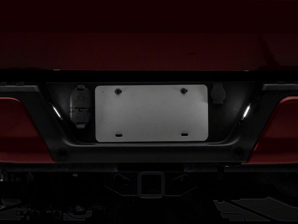 Raxiom Axial Series LED License Plate Lamps; Smoked (15-23 F-150)