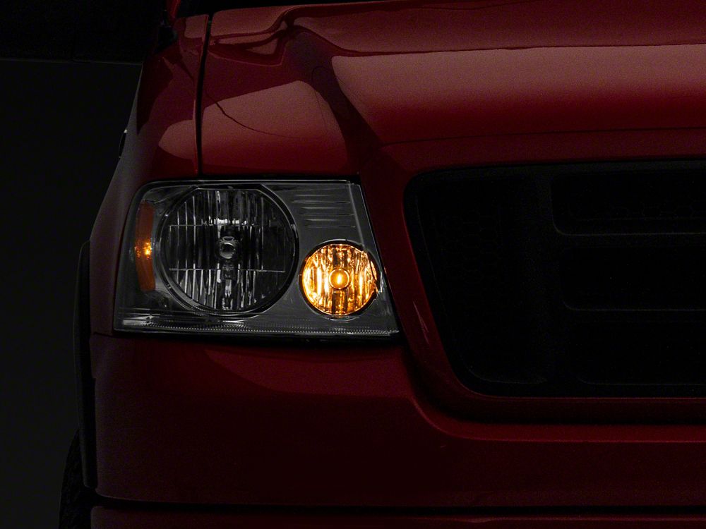 Raxiom Axial Series OEM Style Replacement Headlights; Chrome Housing; Clear Lens (04-08 F-150)