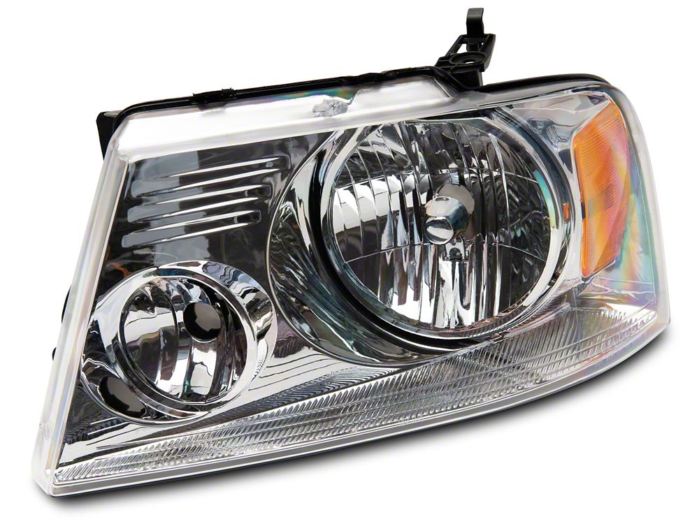 Raxiom Axial Series OEM Style Replacement Headlights; Chrome Housing; Clear Lens (04-08 F-150)