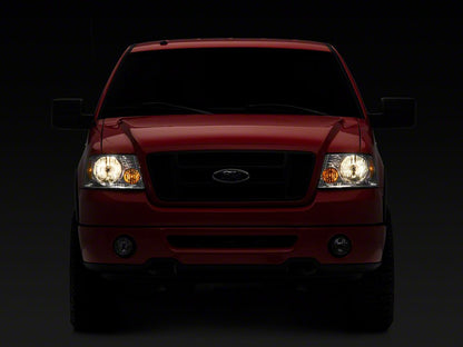 Raxiom Axial Series OEM Style Replacement Headlights; Chrome Housing; Clear Lens (04-08 F-150)