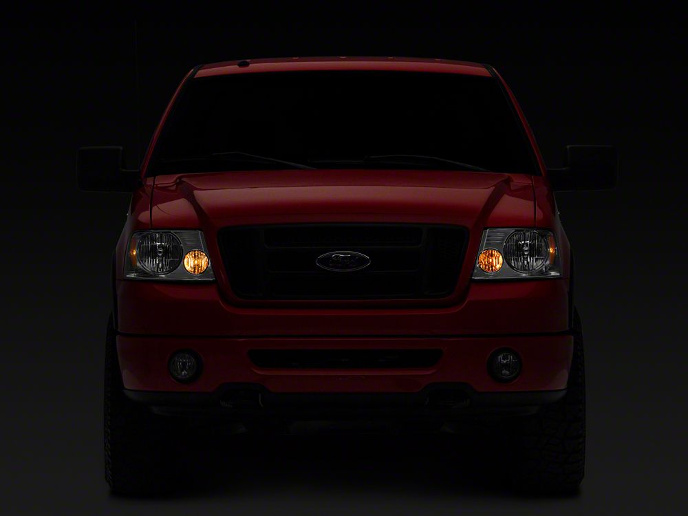 Raxiom Axial Series OEM Style Replacement Headlights; Chrome Housing; Clear Lens (04-08 F-150)