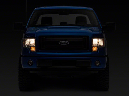 Raxiom Axial Series OEM Style Replacement Headlights; Chrome Housing; Clear Lens (09-14 F-150 w/ Factory Halogen Headlights)