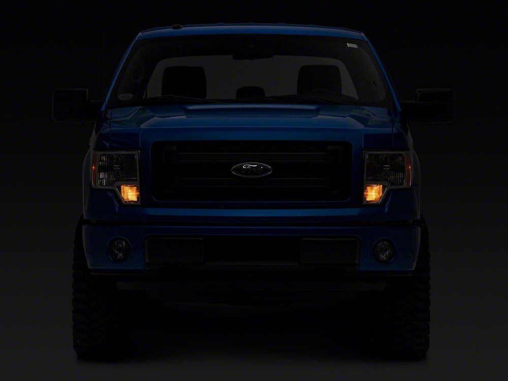 Raxiom Axial Series OEM Style Replacement Headlights; Chrome Housing; Clear Lens (09-14 F-150 w/ Factory Halogen Headlights)