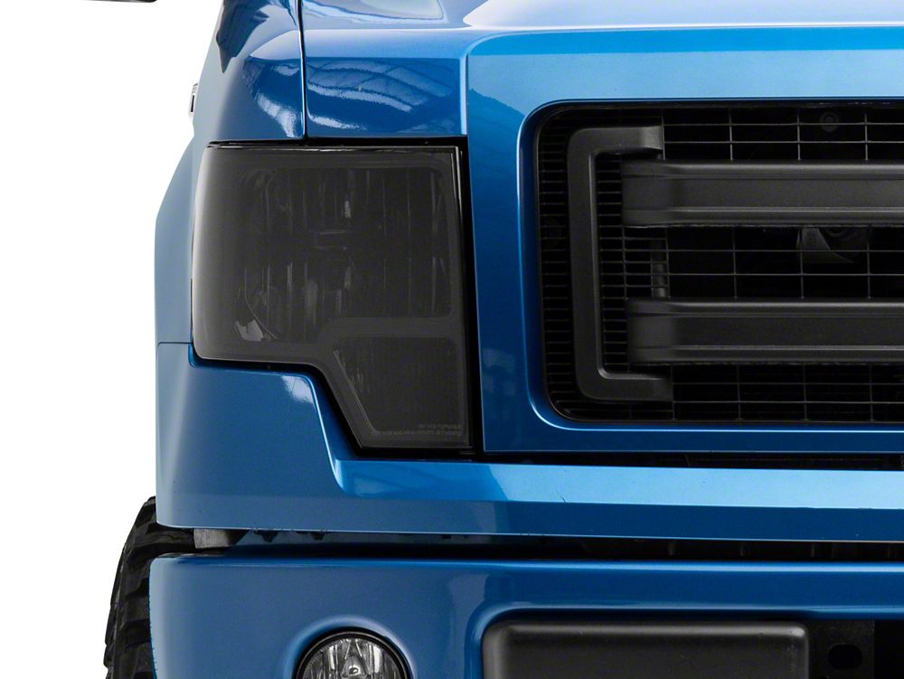 Raxiom Axial Series OEM Style Replacement Headlights; Chrome Housing; Smoked Lens (09-14 F-150 w/ Factory Halogen Headlights)