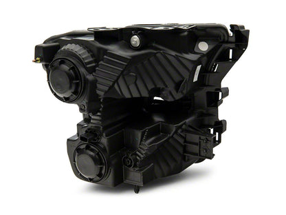 Raxiom Axial Series OEM Style Replacement Headlights; Chrome Housing; Smoked Lens (15-17 F-150 w/ Factory Halogen Headlights)