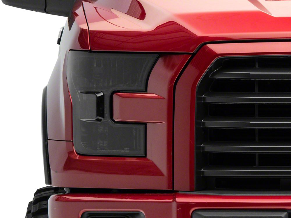 Raxiom Axial Series OEM Style Replacement Headlights; Chrome Housing; Smoked Lens (15-17 F-150 w/ Factory Halogen Headlights)