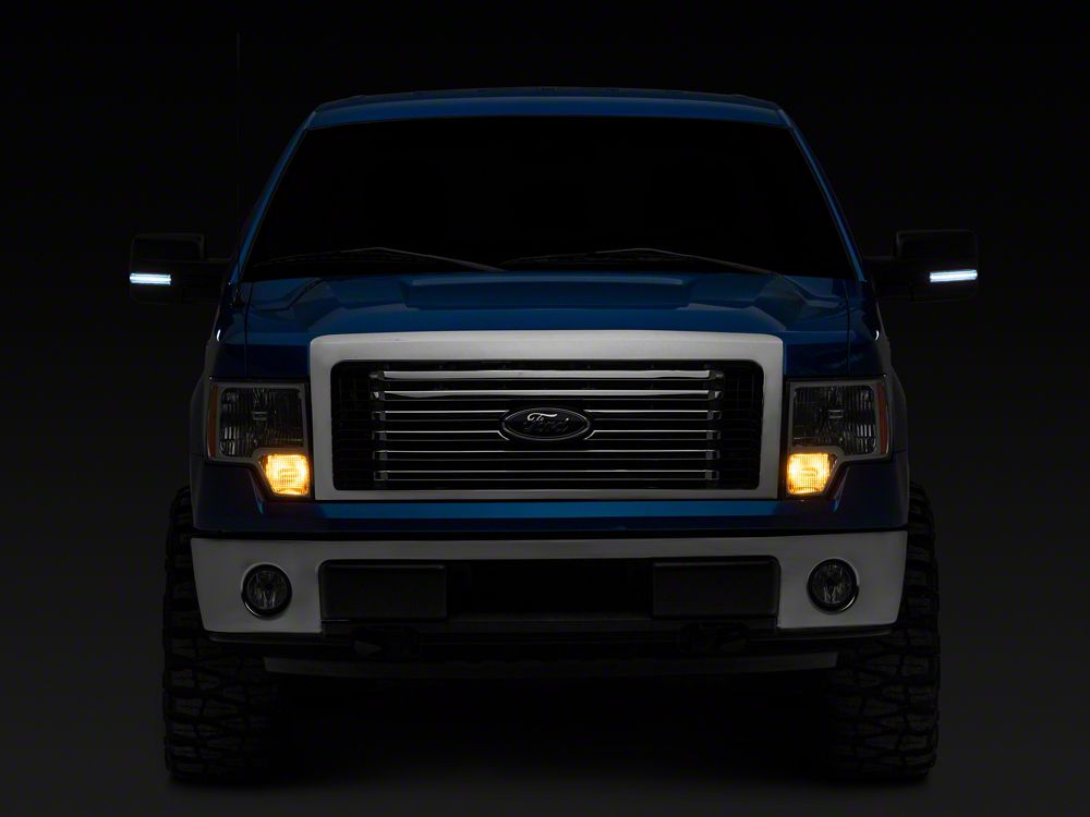 Raxiom Axial Series White LED Mirror Turn Signal; Clear (09-14 F-150)