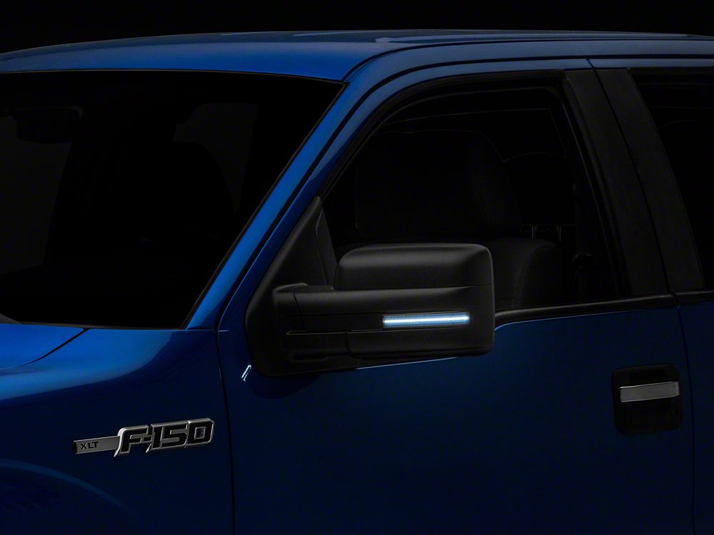 Raxiom Axial Series White LED Mirror Turn Signal; Smoked (09-14 F-150)