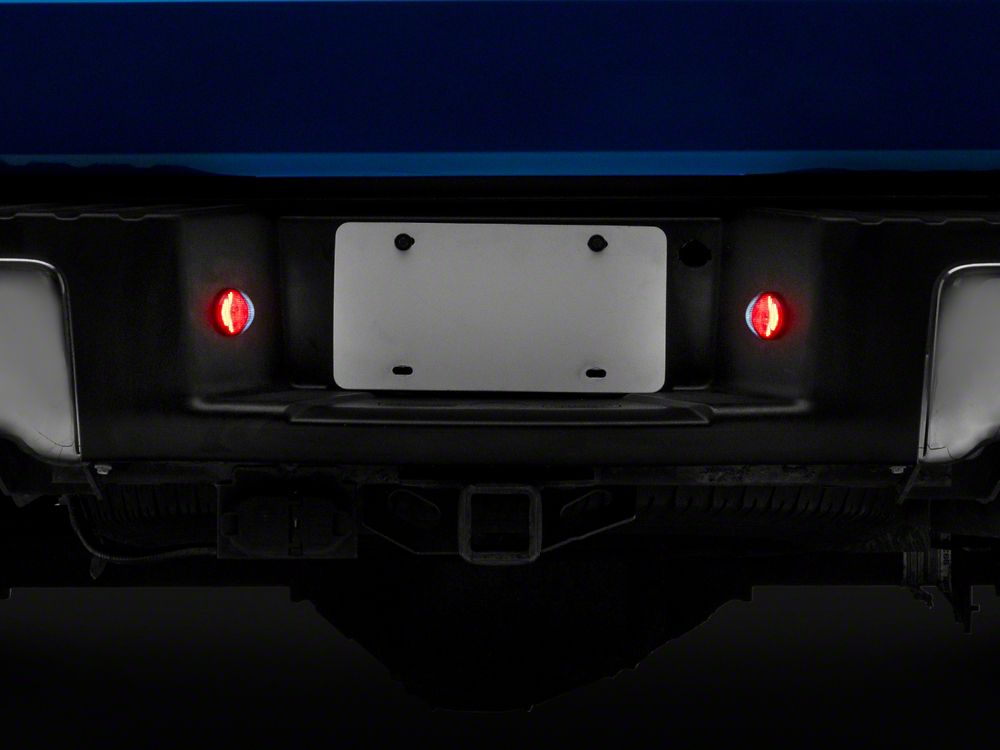 Raxiom Axial Series LED License Plate Lamps; Red and White (10-14 F-150)