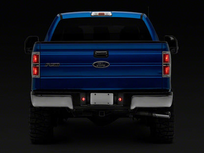 Raxiom Axial Series LED License Plate Lamps; Red and White (10-14 F-150)