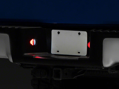 Raxiom Axial Series LED License Plate Lamps; Red and White (10-14 F-150)