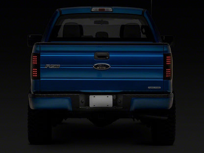 Raxiom Axial Series LED Tail Lights; Black Housing; Smoked Lens (09-14 F-150 Styleside)