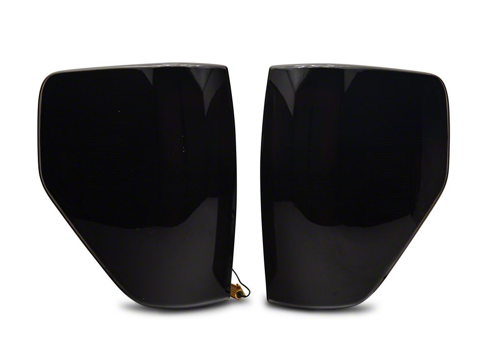 Raxiom Axial Series LED Tail Lights with Halo; Black Housing; Smoked Lens (09-14 F-150 Styleside)