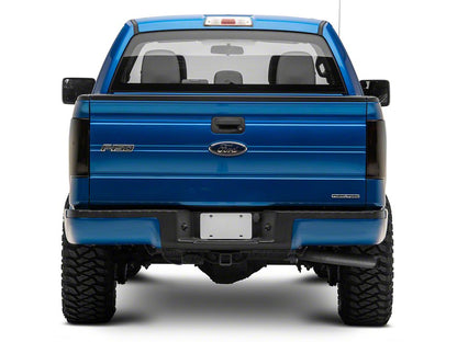 Raxiom Axial Series LED Tail Lights with Halo; Black Housing; Smoked Lens (09-14 F-150 Styleside)