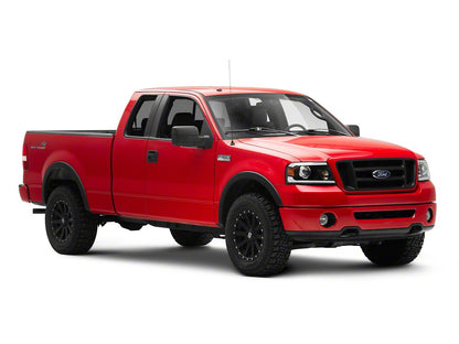 Raxiom Axial Series Projector Headlights with Sequential LED Bar; Black Housing; Clear Lens (04-08 F-150)