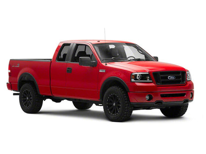 Raxiom Axial Series LED Projector Headlights with Sequential LED Bar; Black Housing; Clear Lens (04-08 F-150)