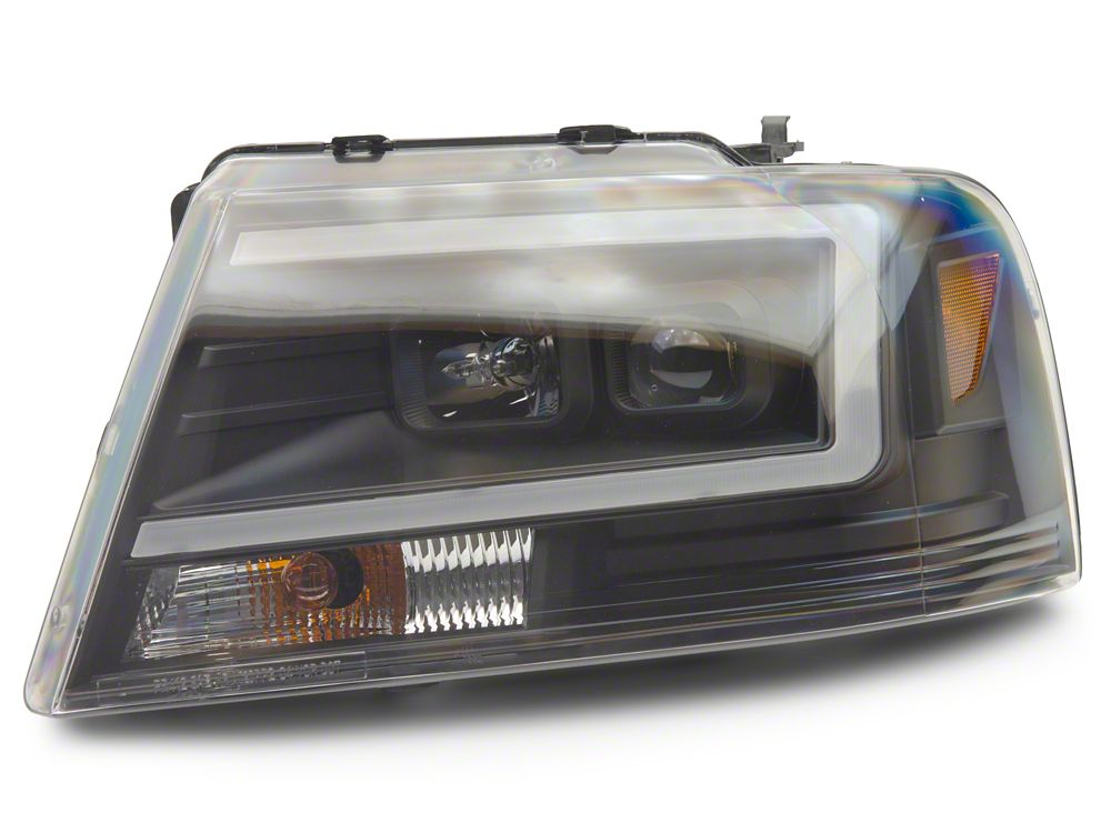 Raxiom Axial Series Projector Headlights; Black Housing; Clear Lens (04-08 F-150)