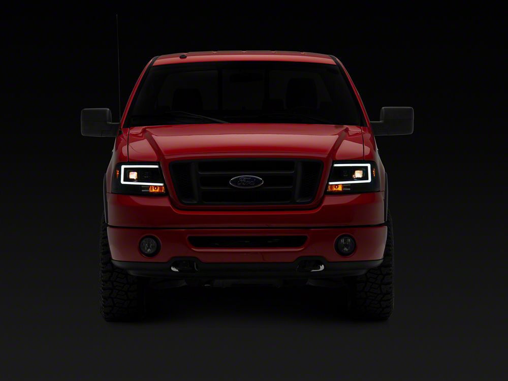 Raxiom Axial Series Projector Headlights; Black Housing; Clear Lens (04-08 F-150)