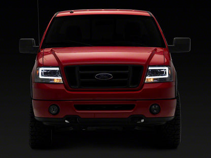 Raxiom Axial Series Projector Headlights; Chrome Housing; Clear Lens (04-08 F-150)