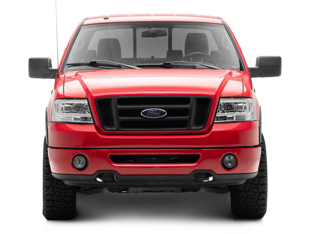 Raxiom Axial Series Projector Headlights; Chrome Housing; Clear Lens (04-08 F-150)