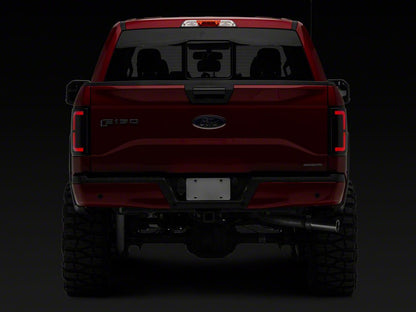 Raxiom Axial Series LED Tail Lights; Black Housing; Smoked Lens (15-17 F-150 w/ Factory Halogen Tail Lights)