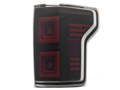 Raxiom Horizon LED Tail Lights; Black Housing; Clear Lens (15-20 F-150 w/ Factory Halogen Non-BLIS Tail Lights)