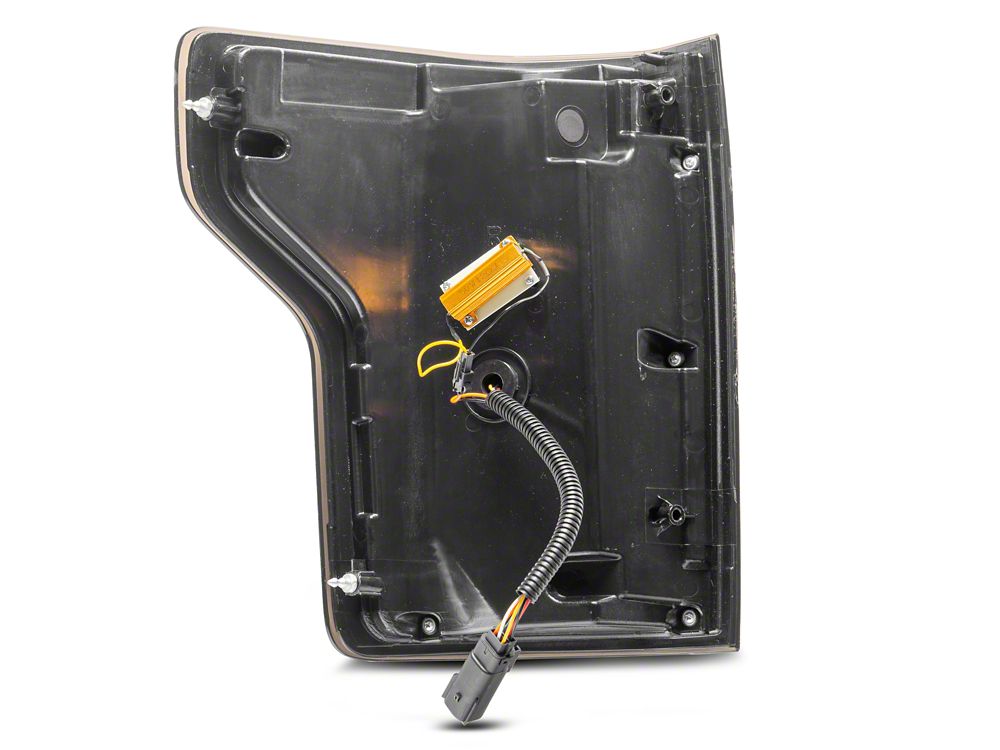 Raxiom Horizon LED Tail Lights; Black Housing; Clear Lens (15-20 F-150 w/ Factory Halogen Non-BLIS Tail Lights)