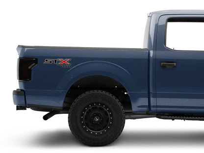 Raxiom Horizon LED Tail Lights; Black Housing; Clear Lens (15-20 F-150 w/ Factory Halogen Non-BLIS Tail Lights)
