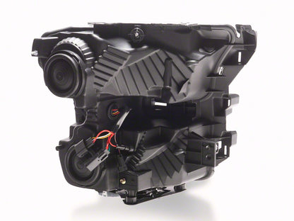 Raxiom XR Series LED Projector Headlights with DRL; Black Housing; Clear Lens (15-17 F-150 w/ Factory Halogen Headlights)