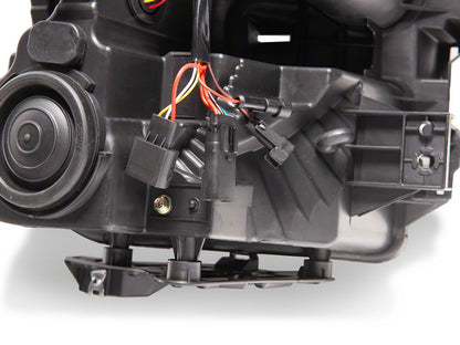 Raxiom XR Series LED Projector Headlights with DRL; Black Housing; Clear Lens (15-17 F-150 w/ Factory Halogen Headlights)