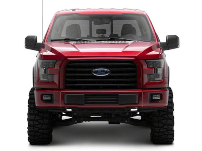 Raxiom XR Series LED Projector Headlights with DRL; Black Housing; Clear Lens (15-17 F-150 w/ Factory Halogen Headlights)