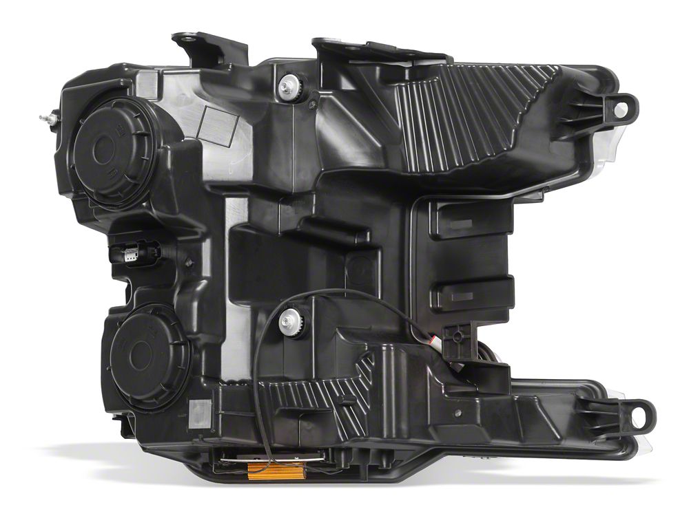 Raxiom LED Halo Surround Headlights with Amber DRL; Black Housing; Clear Lens (18-20 F-150 w/ Factory Halogen Headlights)