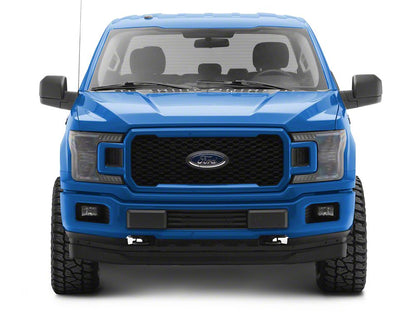 Raxiom LED Halo Surround Headlights with Amber DRL; Black Housing; Clear Lens (18-20 F-150 w/ Factory Halogen Headlights)